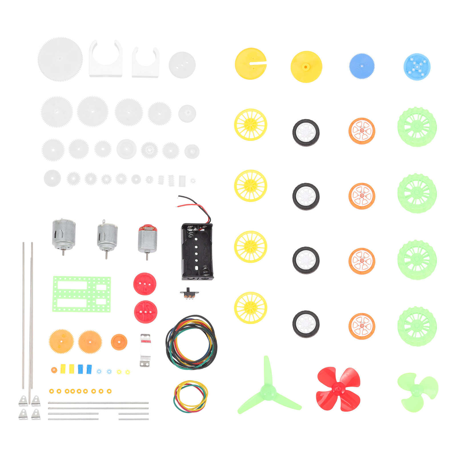 DC Motor Kit 112Pcs Plastic Wh - Science Experiment 评论和价格