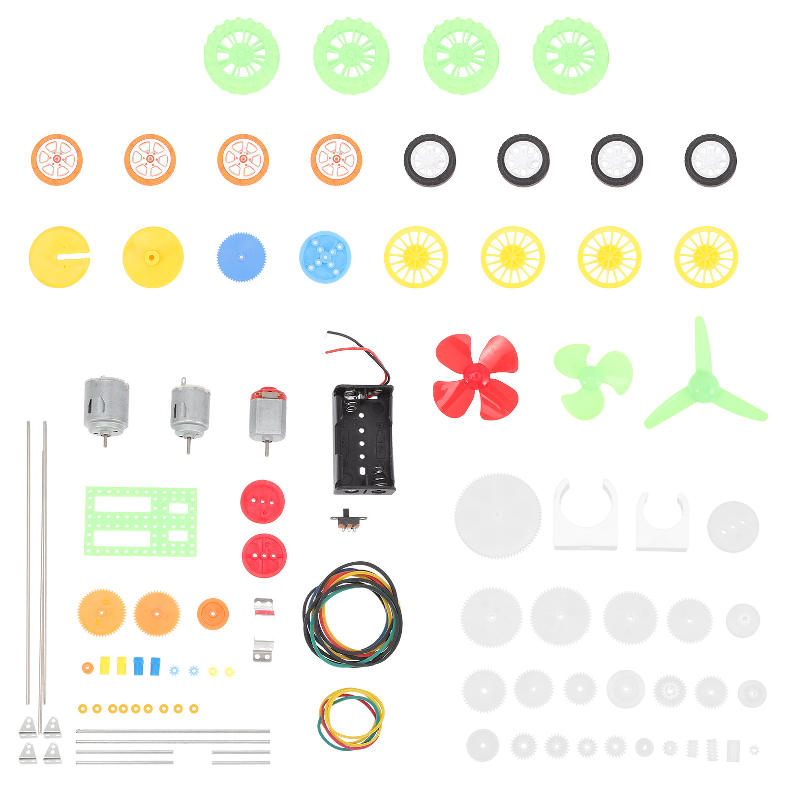 DC Motor Kit 112Pcs Plastic Wh - Science Experiment 评论和价格