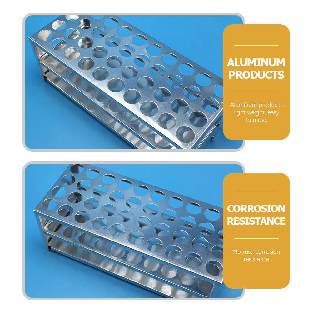 Aluminum Test Tube Rack 40-Hol - Science Experiment 评论和价格