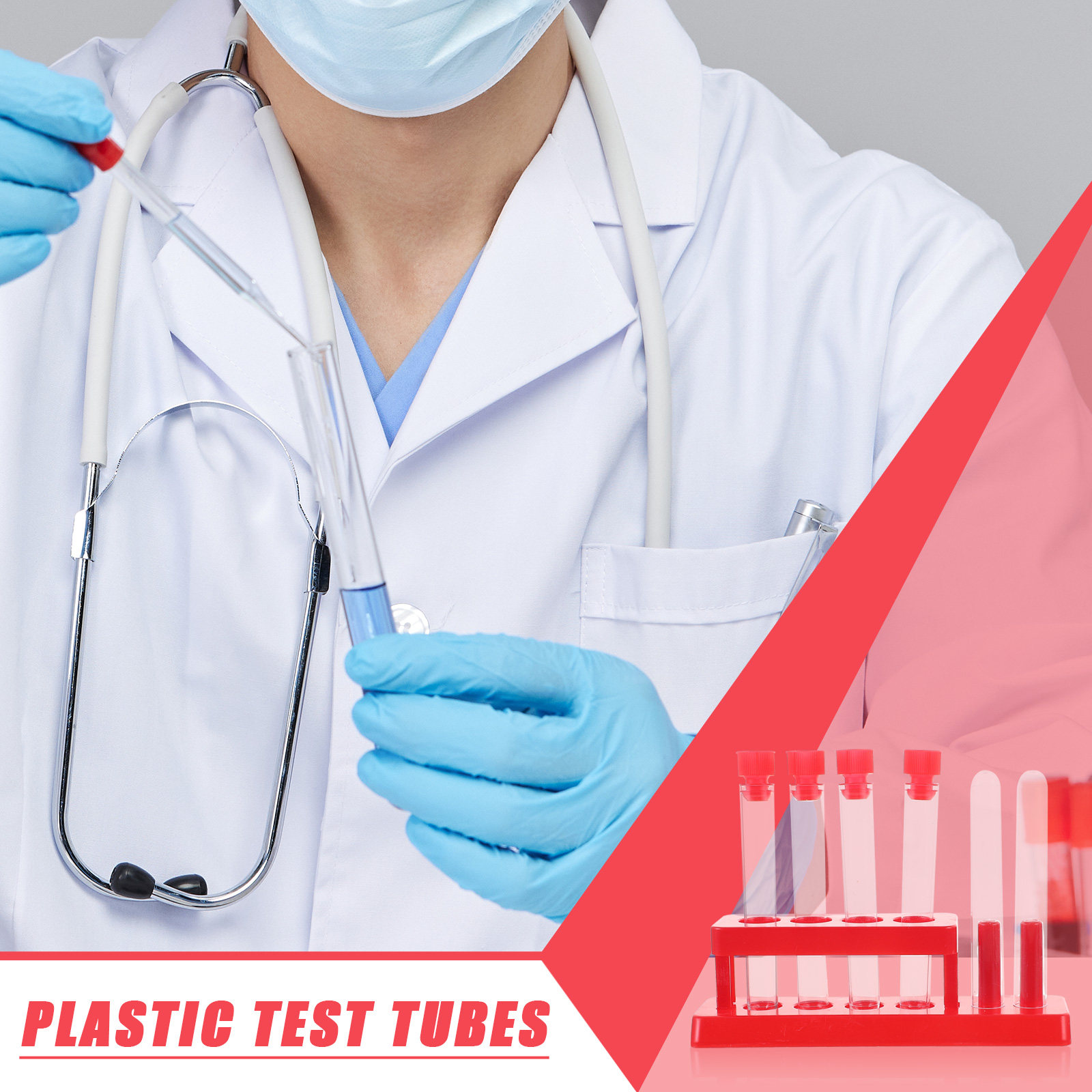1Set Test Tube Rack Kit Safe P - Science Experiment 评论和价格