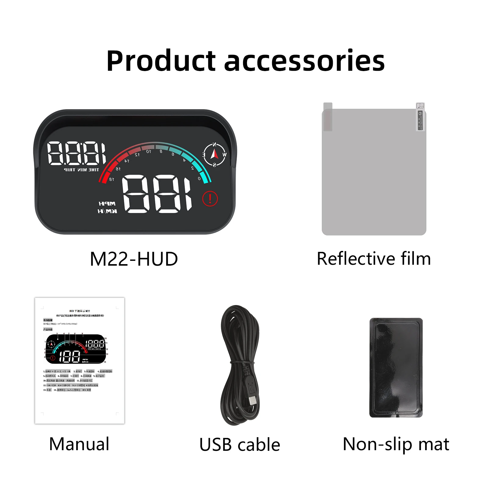 Windshield Projector M22 GPS S - Anemometer Wind Speed 评论和价格