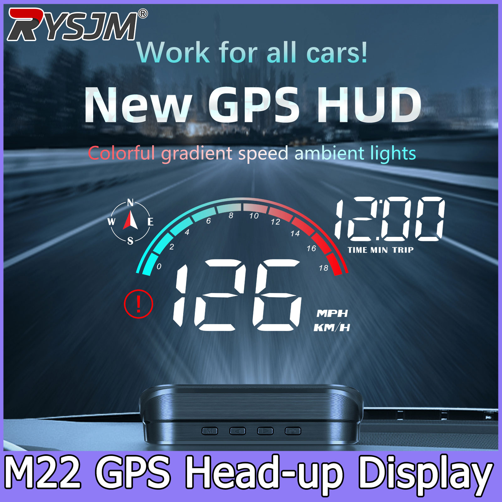 Windshield Projector M22 GPS S - Anemometer Wind Speed 评论和价格